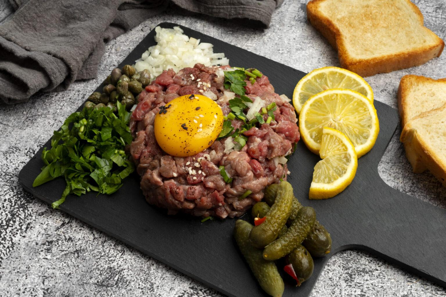 Tatarský biftek – recept s vejcem i bez něj - Verge.cz