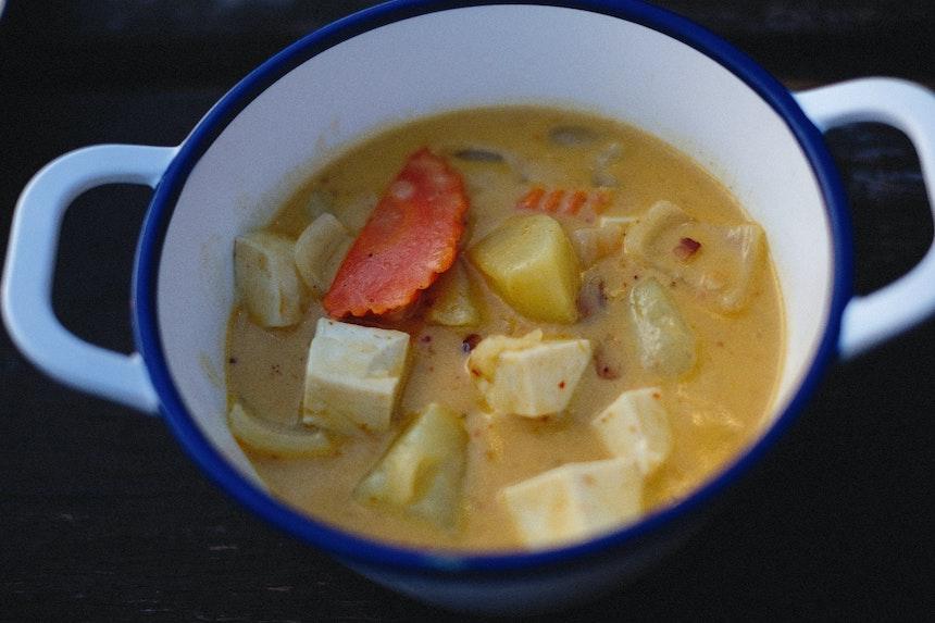 Chrestova polevka s tofu