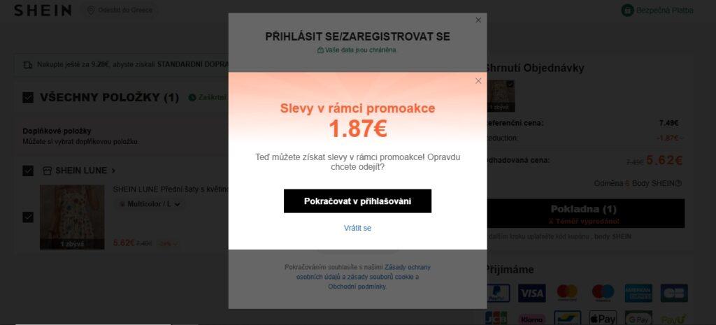 Shein chce zákazníky oslovit různými slevami. Při správném načasování mohou být skutečně výhodné.